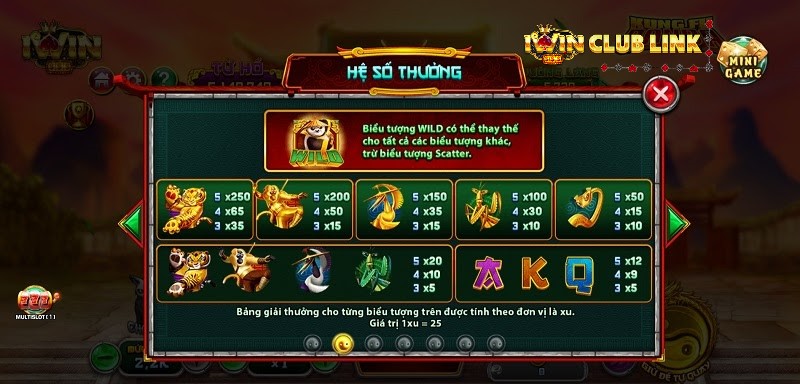 hệ số thưởng game nổ hũ kung fu panda iwin club